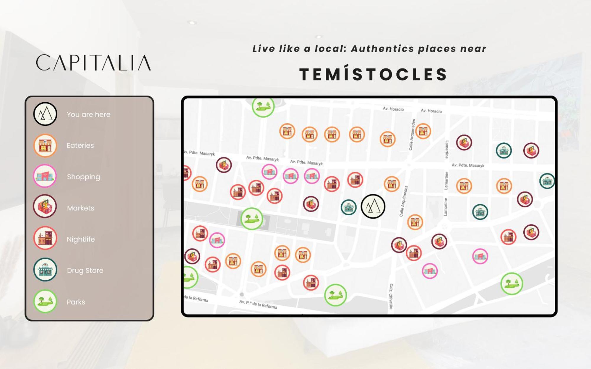 Capitalia - Luxury Apartments - Temistocles 40 Mexico City Luaran gambar